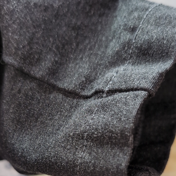 Anne Klein | Charcoal Grey Thick Cropped Leggings Viscose Blend Size L - Picture 14 of 15